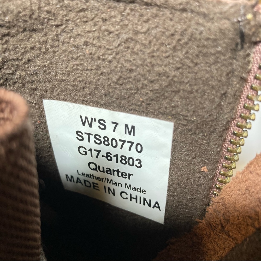 Sperry Top Sider Saltwater Wedge Tide Women's 7 Duck Boot Brown Leather STS80770 - Picture 13 of 16